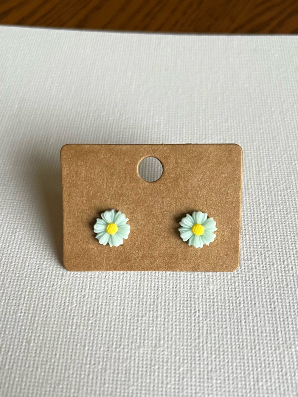 2/$15- Light Blue Gerber Daisy Stud Earrings Handmade